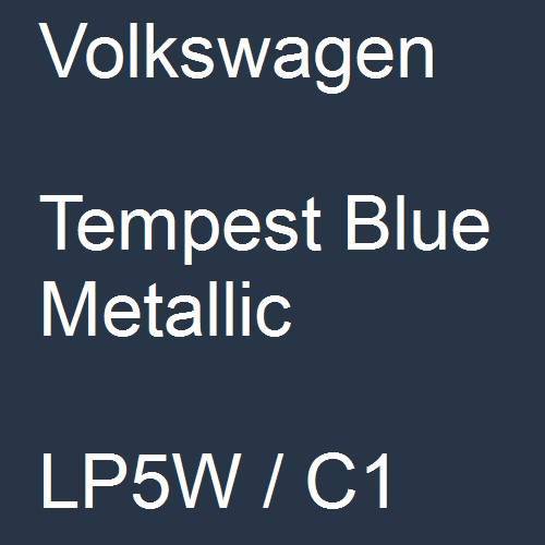 Volkswagen, Tempest Blue Metallic, LP5W / C1.